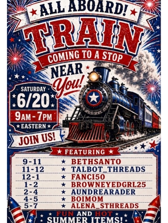 Other - 1st train show hosted by bethsanto and friends join us 6/20 9-7 eastern Sat